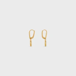 Triomphe Mobile Earrings in Brass with Gold Finish