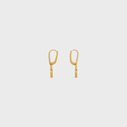 Triomphe Mobile Earrings in Brass with Gold Finish