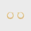 Triomphe Multi Hoops in Brass with Gold Finish