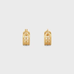Triomphe Multi Hoops in Brass with Gold Finish