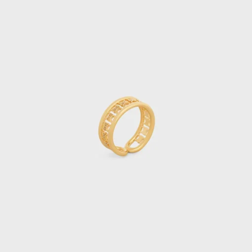 Triomphe Multi Ring in Brass with Gold Finish