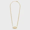 Triomphe Necklace in Gold Brass