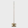 TRIOMPHE pom-pom keyring in PYTHON with Gold Finishing