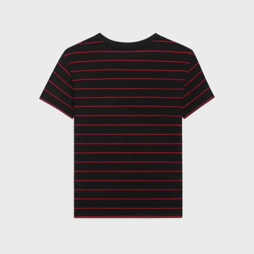 triomphe regular t-shirt in striped jersey