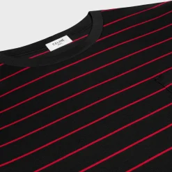 triomphe regular t-shirt in striped jersey