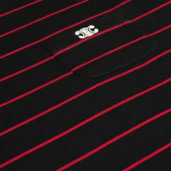 triomphe regular t-shirt in striped jersey