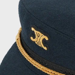 triomphe sailor cap in wool cloth