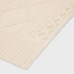 triomphe scarf in aran cashmere and wool