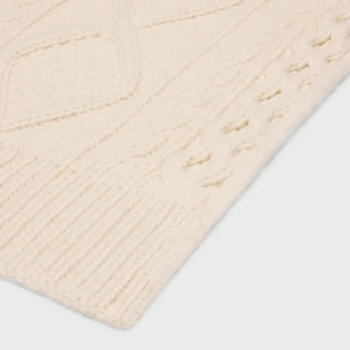 triomphe scarf in aran cashmere and wool