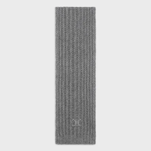triomphe scarf in cashmere, wool and silk