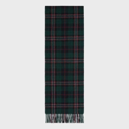 triomphe scarf in check cashmere