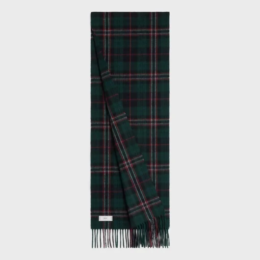 triomphe scarf in check cashmere