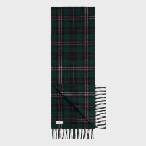 triomphe scarf in check cashmere