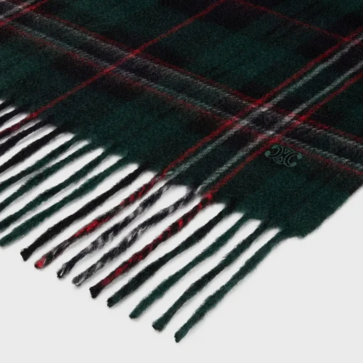triomphe scarf in check cashmere