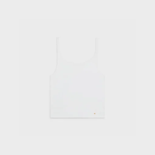 TRIOMPHE TANK TOP IN RIBBED COTTON