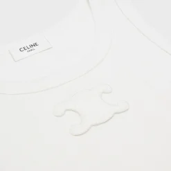 triomphe tank top in ribbed silk jersey