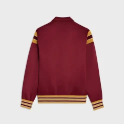 triomphe teddy jacket in satin