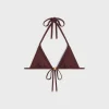triomphe triangle top in matte jersey