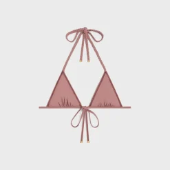 triomphe triangle top in matte jersey