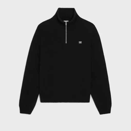 triomphe trucker sweater in wool and cashmere