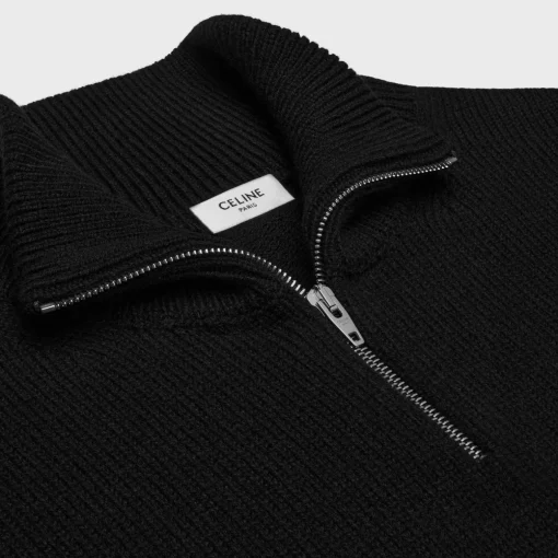 triomphe trucker sweater in wool and cashmere