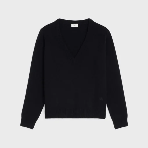 TRIOMPHE V-NECK SWEATER IN HERITAGE CASHMERE