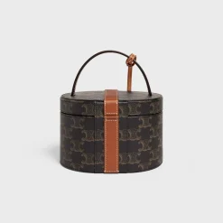 Vanity Case in Triomphe Canvas and Calfskin