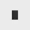 VERTICAL CARD HOLDER Essentials Grained Calfskin BLACK