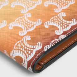 VERTICAL CARD HOLDER in TRIOMPHE CANVAS SUNSET
