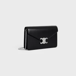 WALLET ON CHAIN MARGO in Shiny calfskin