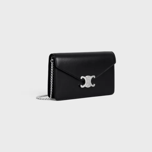 WALLET ON CHAIN MARGO in Shiny calfskin