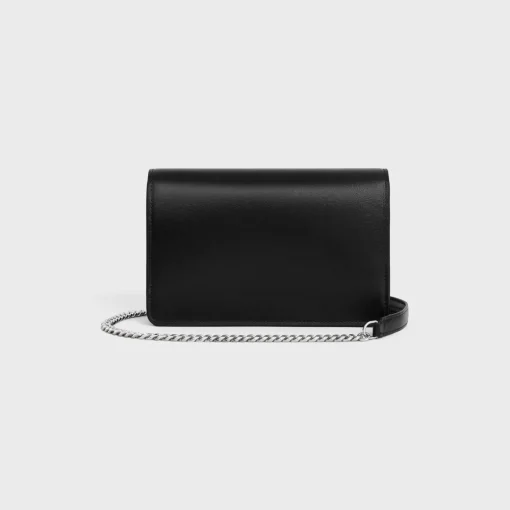 WALLET ON CHAIN MARGO in Shiny calfskin