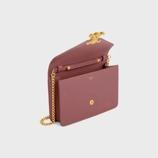 WALLET ON CHAIN MARGO in Shiny calfskin