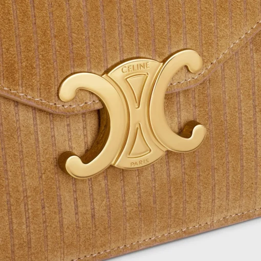 WALLET ON CHAIN MARGO in STRIPED SUEDE CALFSKIN