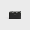 Zipped Card Holder in Triomphe canvas two-tone and calfskin